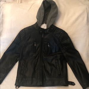 Boys faux leather jacket